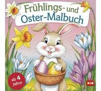 Frühlings- und Oster-Malbuch für Kinder ab 4 Jahren mit 50 faszinierenden Ausmalbildern