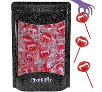 Fruidles Caramelle per lecca-lecca con tatuaggi di vampiri di Halloween, ideali per riempire sacchetti per feste, confezionate singolarmente (mezzo chilo)