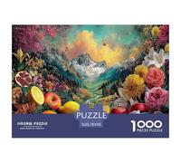 Fruit And Flower World 1000 Pezzi Puzzle Classici Per Adulti E Bambini ≥12 Anni Giochi Del Cervello Sfida Impossibile Regalo Amore Amico Hobby Creativo Tempo Libero 70x50cm/1000pcs