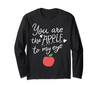 Fruit Apple Eye Love Romantic Lovely Gift Idea Apple of Eye Maglia a Manica