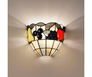 FRUIT Applique Tiffany 1 luce attacco E27 25cm multicolor
