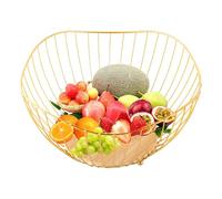Fruit Basket, Black Wire Fruit Baskets, Multifunctional Kitchen Organizer, Modern Storage Bowl, for Breads, Vegetables, 10,43 x 10,43 x 5,31 pollici