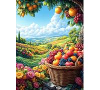 Fruit Basket in Magical Forest Puzzle 300 Pezzi Sfida Rompicapo Difficile Fairy Tale Scenery Cartoon Rompicapo Per Esperti Stimolo Intellettuale Esercizio Mentale Regalo Per 300 PCS
