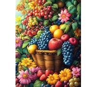 Fruit Basket in Magical Forest Puzzle 500 Pezzi Idea Regalo Natale 2025 Fairy Tale Scenery Cartoon Rompicapo Premium Rilassamento E Divertimento Regalo Perfetto Per Lui E Lei 500 PCS
