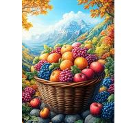 Fruit Basket in Magical Forest Puzzle 500 Pezzi Rompicapo Creativo Artistico Fairy Tale Scenery Cartoon Stimolo Della Creatività Attività Per Il Tempo Libero Regalo Per Persone Creative 500 PCS