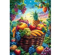 Fruit Basket in Magical Meadow Puzzle 500 Pezzi Giochi Da Tavolo Per Coppie Accompany Fairy Tale Cute Attività Condivisa Rilassamento E Complicità Regalo Per Anniversario San Valentino 500 PCS