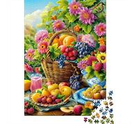 Fruit Basket Still Life 1000 Componenti Cartone Resistente Puzzle Familiare Livello Di Difficoltà Equilibrato Imballaggio Pronto Per Il Regalo Divertente 70x50cm/1000pcs