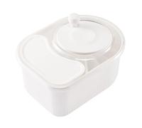 Fruit Bowl Cleaner Spinner, Manual Vegetable Washing Dish, Rotating Hand Crank Salad Spinner, Tomato Scrubber Tool, Food Safe Material, Easy Clean Design, Ideal Home Kitchen Use 12.6x7.48x6.1 Inches