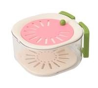 Fruit Clean Drain Basket - 6.3in Washing Bowl | PP & PET Double
