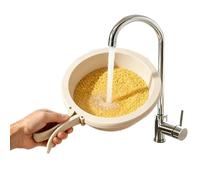 Fruit Cleaner Bowl, Foldable Handle Multifunctional Washing Basket With Lid, Vegetable Strainer Washing Bowl, Durable Kitchen Cleaning Container | Efficient Food Prep Tool For Kitchen Salad Berry