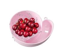Fruit Cleaner Bowl, Snail-Shape Rotating Strainer 9.25x7.28x3.15 inches, Multi-Purpose Berry Washer with Drain Basket for Kitchen Sink Salad Prep Travel Garden Camping Fridge Snack Storage