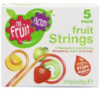 Fruit Factory Strawberry, Apple and Orange Fruit Strings 100 g (Pack of 5)