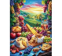 Fruit Feast in Magical Forest Puzzle 300 Pezzi Rompicapo Creativo Artistico Magical Accompany Fairy Tale Stimolo Della Creatività Attività Per Il Tempo Libero Regalo Per Persone Creative 300 PCS