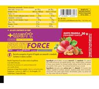 Fruit Force - Barretta energetica con uva passa, anacardi, mandorle, Fragola & mirtilli rossi (1 pezzo, Fragola)