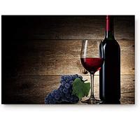 Fruit Grape Red Wine Glass Painting Tappeto Da Bagno Asciugatura Rapida Zerbino Ingresso Antiscivolo Tappeto Entrata Per Corridoio Cucina Interno 40X60 Cm