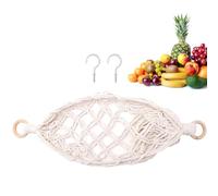 Fruit Hammock - Handwoven Cotton Veggie Hanger, Net Mesh Storage Holder