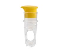 Fruit Juicer Lime Press, Trasparente Manual Citrus Juicer, Portable Bar Tool with Built-in Filter, Easy Squeeze for Home, Kitchen, Arancione, Limone, Pomegranate