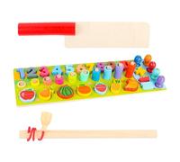 Fruit Match Game, Interactive Learning Toy Set, Number Pairing Puzzle Board, Colorful Card Education Kit, Preschool Cognitive Activity Tool, Kindergarten Classroom Home Learning 17,71 Pollici