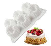 Fruit Molds Silicone - 6 Cavity 3D Raspberry Shape Mousse Cake Mould Non-Stick Baking | Easy-Release Pastry Mold, Dessert Bakeware For Home Kitchen, Bakery, Restaurant