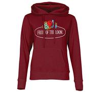 Fruit of the Loom 012038 Felpa con Cappuccio, Rosso (Burgund 41), L Donna