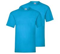 Fruit of the Loom - 2 magliette da uomo, confezione doppia + sacchetto in tessuto MyShirt in omaggio, L