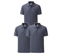 Fruit of the Loom 3 pezzi Premium Polo da uomo M L XL 2XL 3XL anche in set di colori + 1 blocco note HL Acquisto, 3XL