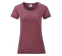 Fruit of the Loom 61372 Maglietta da donna Valueweight, Borgogna er, L