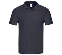 Fruit of the Loom 63-505-0 - Polo da uomo in cotone originale, Navy scuro, XXL