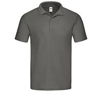 Fruit of the Loom Polo originale 63-505-0 - Polo da uomo in cotone, grafite, XXL