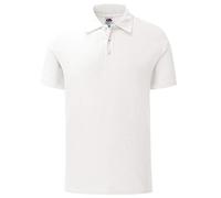 Fruit of the Loom 65/35 Tailored Fit Polo da uomo Slim Fit, bianco, S