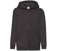 Fruit of the Loom Bambini Ragazzi Ragazze Bambini Zip Felpa con Cappuccio