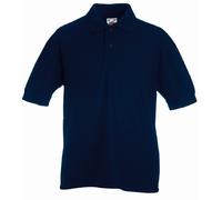 Fruit of the Loom Bambini Tinta Unita Scuola Polo senza Logo