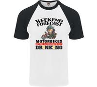 Fruit of the Loom Biker Weekend Forecast Maglietta Baseball Uomo Cotone