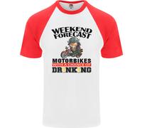 Fruit of the Loom Biker Weekend Forecast Maglietta Baseball Uomo Cotone