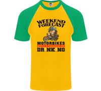 Fruit of the Loom Biker Weekend Forecast Maglietta Baseball Uomo Cotone