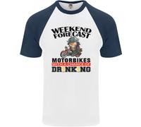 Fruit of the Loom Biker Weekend Forecast Maglietta Baseball Uomo Cotone