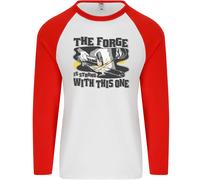 Fruit of the Loom Blacksmith the Forge Strong Mens Maglia Baseball Manica Lunga