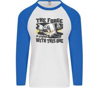 Fruit of the Loom Blacksmith the Forge Strong Mens Maglia Baseball Manica Lunga