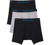 Fruit Of The Loom Boxer Briefs Da Uomo 3-Pezzi Regular O Short Leg