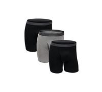 Fruit of the Loom Boxer da Uomo Grandi e Alti Senza Etichetta (Confezione da 6), Coolzone - Boxer da Uomo Grande, Confezione da 3, XXXXXL