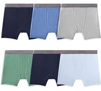 Fruit of the Loom Boxer da Uomo in Cotone Elasticizzato (Regular & Big Man) retrò, Confezione da 5, Coolsoft, Confezione da 6, Colori Possono variare, XL