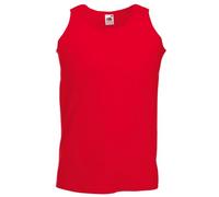 Fruit of the Loom - Canotta 100% Cotone - Uomo (L) (Rosso)