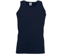 Fruit of the Loom - Canotta 100% Cotone - Uomo (S) (Blu Scuro)