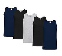 Fruit of the Loom - Canotte leggere da uomo (confezione da 5 pezzi), L