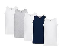Fruit of the Loom - Canotte leggere da uomo (confezione da 5 pezzi), XXL