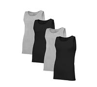 Fruit of The Loom Men's Premium A-Shirt (Pack of 4) Assorted, Black/Gray, Small