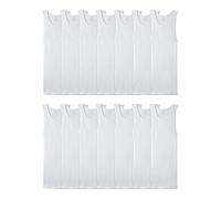 Fruit of the Loom Canottiera Intima da Uomo, Confezione da 14 Pezzi, Colore Bianco, XL