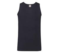 Fruit of the Loom Canottiera sportiva da uomo, M, L, XL, XXL, 3XL, 4XL, 5XL, anche set di colori (1 e 5 pezzi), Blu scuro, XXL