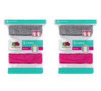 Fruit Of The Loom Canottiere Per Ragazze 10pz 6 Bianche 2 Rosa 2 Grigie