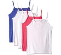 Fruit Of The Loom Canottiere Per Ragazze 10pz 6 Bianche 2 Rosa 2 Grigie